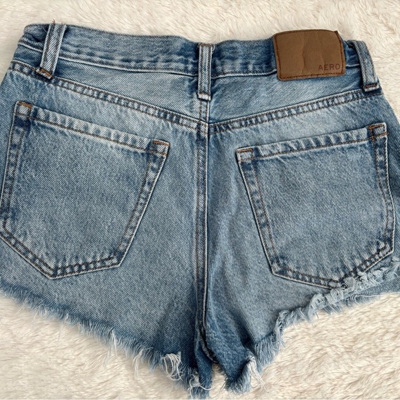 Aeropostale Vintage High Rise Shorty Shorts  Cherry And Daisy Print Women Sz 0 - Picture 2 of 7